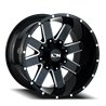 ION Wheels | 141 GB 20x9.0 ET18 - Gloss Black / Milled Spokes