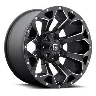 Fuel Off-Road Wheels | Assault D546 20x9.0 ET1 - Matte Black / Milled