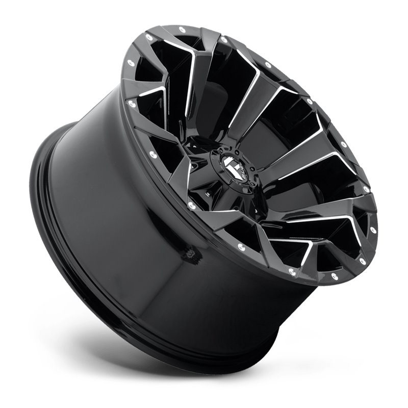Fuel Off-Road Wheels | Assault D546 20x9.0 ET1 - Matte Black / Milled