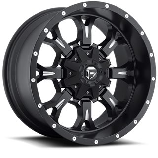 Fuel Off-Road Wheels | Krank D517 17x9.0 ET20 - Matte Black / Milled