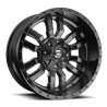 Fuel Off-Road Wheels | Sledge D596 20x10.0 ET-19 - Matte Black / Gloss Black Lip