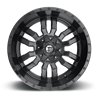 Fuel Off-Road Wheels | Sledge D596 20x10.0 ET-19 - Matte Black / Gloss Black Lip