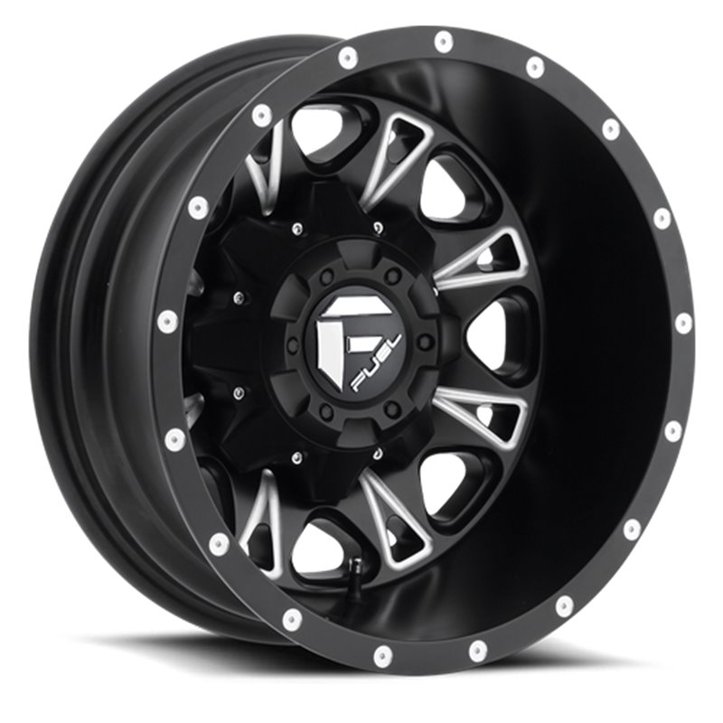 Fuel Off-Road Wheels | Throttle Dually D513 17x6.5 ET-129 - Black / Milled