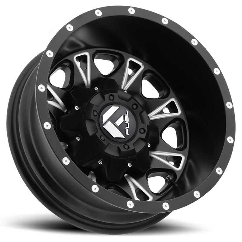 Fuel Off-Road Wheels | Throttle Dually D513 17x6.5 ET-129 - Black / Milled