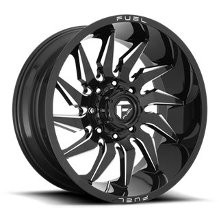 Fuel Off-Road Wheels | Saber D744 20x10.0 ET-18 - Gloss Black / Milled