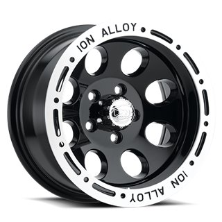 ION Wheels | 174  15x8.0 ET-27 - Black / Machined Lip