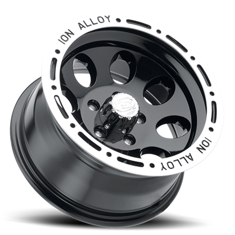 ION Wheels | 174  15x8.0 ET-27 - Black / Machined Lip