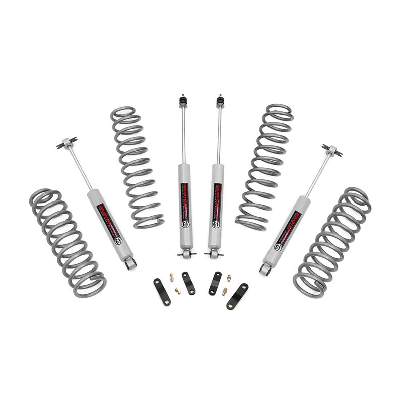 Rough Country | Lift Kit-Suspension w/Shock - Wrangler (JK) / Wrangler (JL) 3.6L / 3.8L 2007-2018