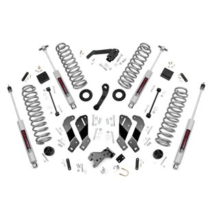 Rough Country | Lift Kit-Suspension w/Shock - Wrangler (JK) / Wrangler (JL) 3.6L / 3.8L 2007-2018