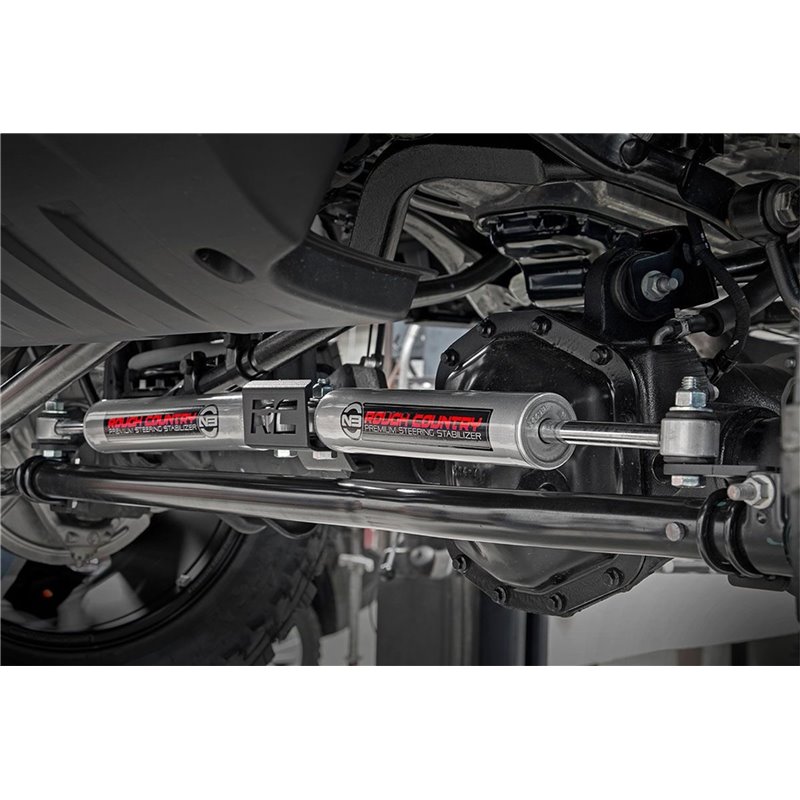 Rough Country | Steering Damper Kit - Gladiator / Wrangler (4xe) / Wrangler (JL) 2018-2022