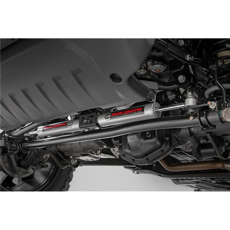 Rough Country | Steering Damper Kit - Gladiator / Wrangler (4xe) / Wrangler (JL) 2018-2022
