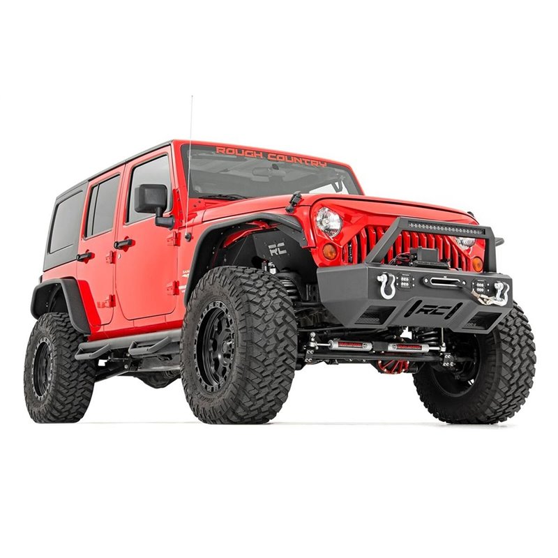 Rough Country | Steering Damper Kit - Wrangler (JK) / Wrangler (JL) 3.6L / 3.8L 2007-2018