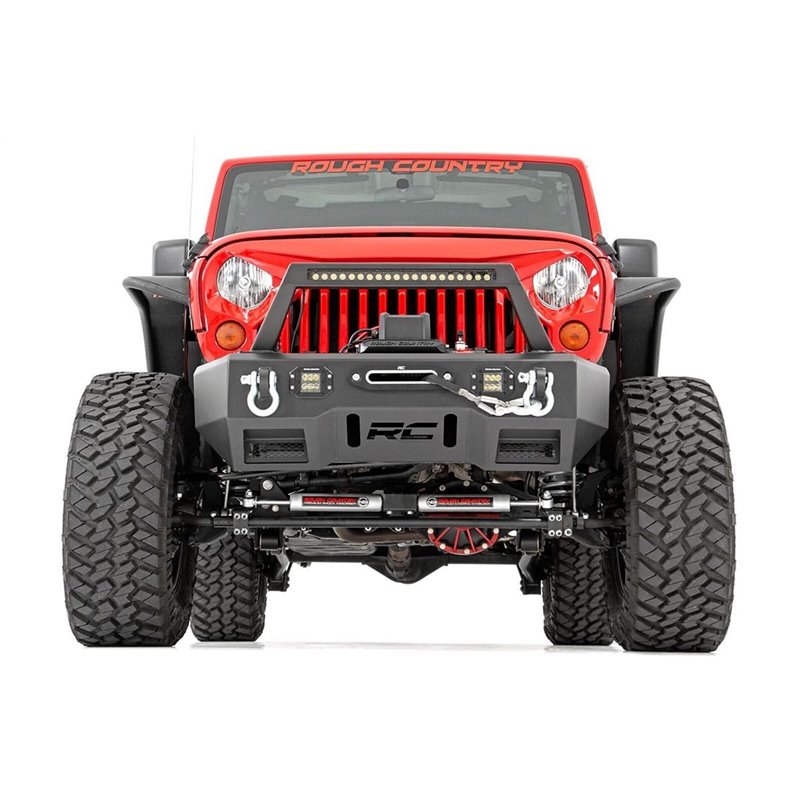 Rough Country | Steering Damper Kit - Wrangler (JK) / Wrangler (JL) 3.6L / 3.8L 2007-2018