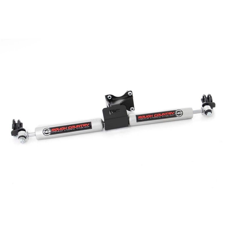 Rough Country | Steering Damper Kit - Wrangler (JK) / Wrangler (JL) 3.6L / 3.8L 2007-2018