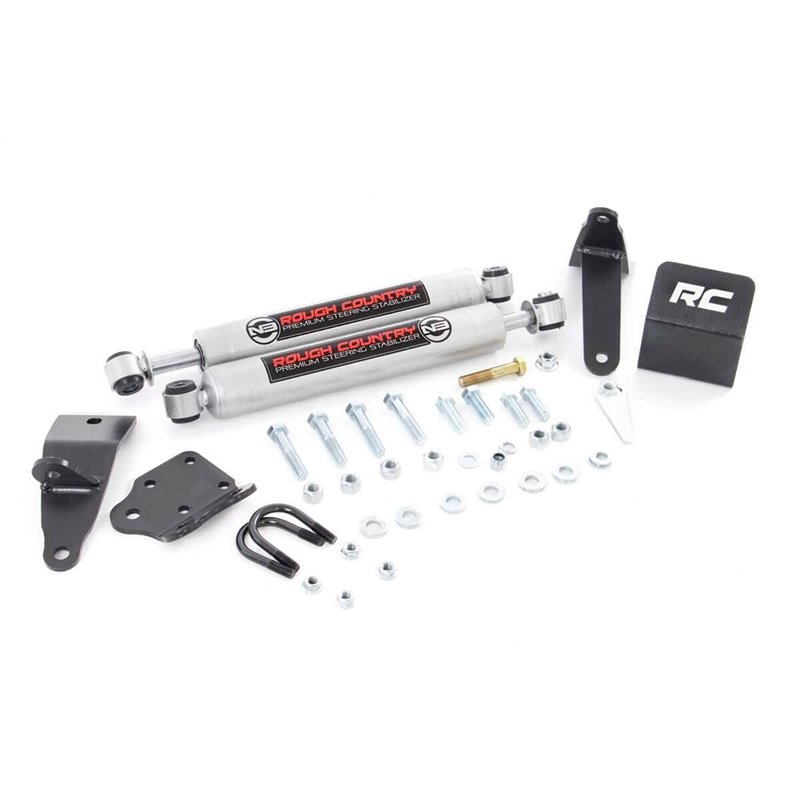 Rough Country | Steering Damper Kit - Ram 2500 / 3500 2003-2013