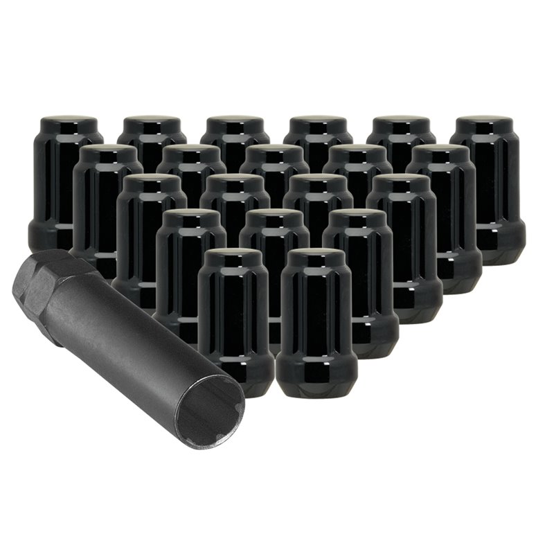 Ceco | (20) Noir 6 Spline Nut 12x1.50 35mm Hauteur Clé CD3800