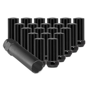 Ceco | (24)Black Zinc 7 SPLINE NUT 14X1.50 48mm HEIGHT