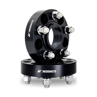 Mishimoto | Wheel Spacers, 5x100, 56.1 Center Bore, M12x1.25, 30mm Thick, Black - Saab / Scion / Subaru / Toyota 1993-2023