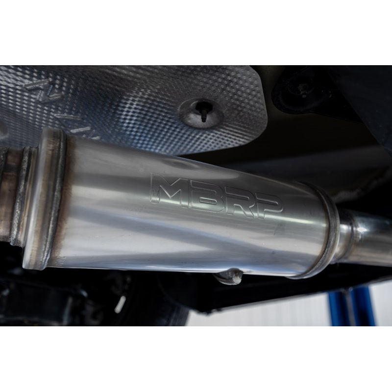 MBRP | 3in Axle-Back, Single Rear Exit, T304 and CF. - Elantra N Line / N Line Ultimate 1.6T 2021-2024