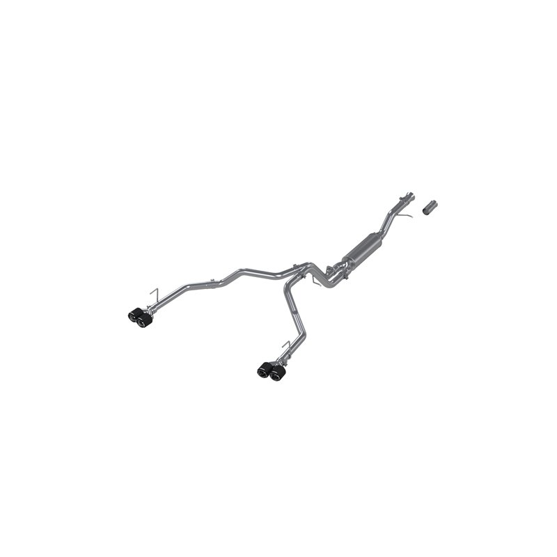 MBRP | 3 in. Cat-Back,  2.5in. Dual Split Rear Exit, T304 with CF Tips - Tahoe / Yukon 5.3L / 6.2L 2021-2024