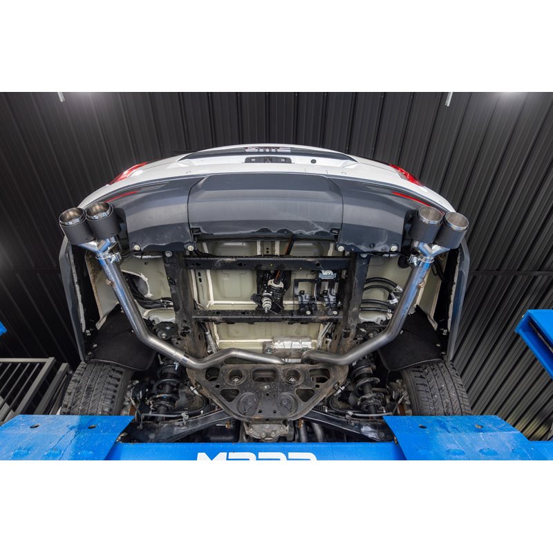 MBRP | 3 in. Cat-Back,  2.5in. Dual Split Rear Exit, T304 with CF Tips - Suburban / Yukon XL 5.3L / 6.2L 2021-2024