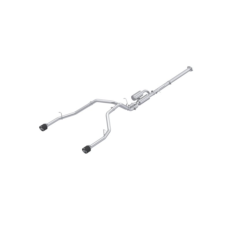 MBRP | 3in. Cat-Back. 2.5in. Dual Split Rear Exit. T304, CF. - Ram 1500 3.0T 2025