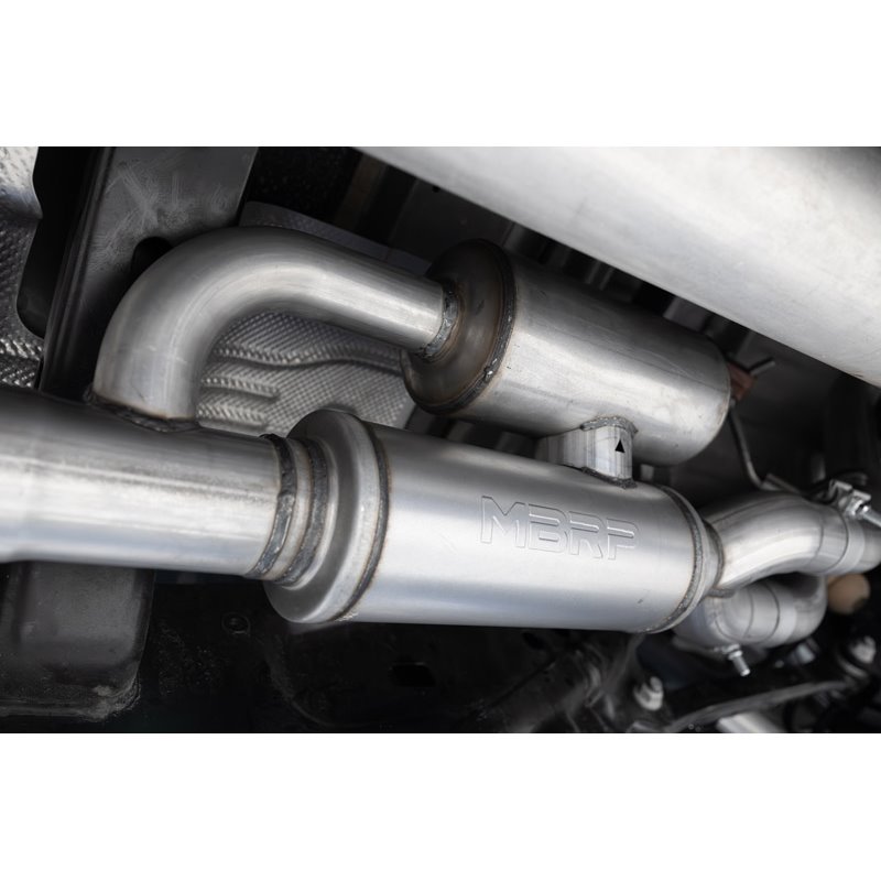MBRP | 3in. Cat-Back. 2.5in. Dual Split Rear Exit. AL - Ram 1500 3.0T 2025