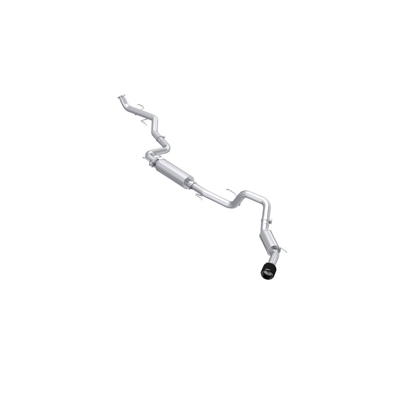 MBRP | 3in. Cat-Back, Single Side Exit with CF Tip, T304. - Tacoma 2.4T 2024