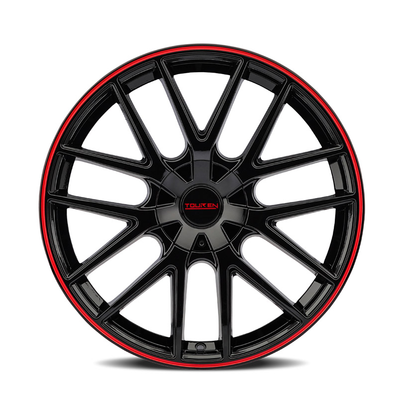 TOUREN | TR60 16x7.0 ET42 - Gloss Black With Red Ring
