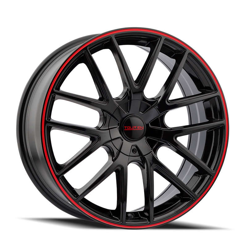 TOUREN | TR60 17x7.5 ET42 - Gloss Black With Red Ring