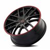 TOUREN | TR60 17x7.5 ET42 - Gloss Black With Red Ring