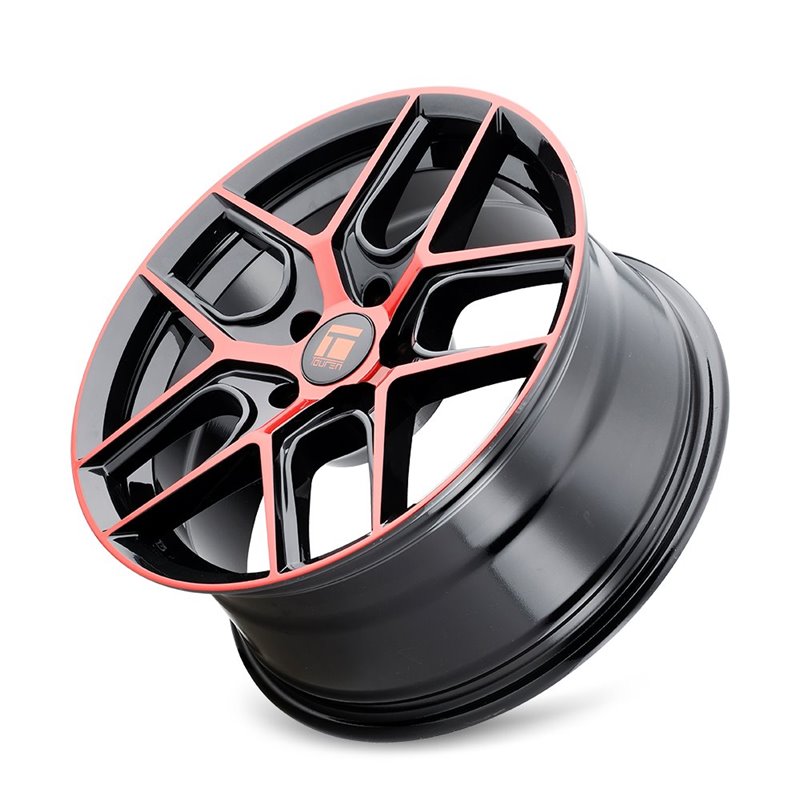 TOUREN | TR79 20x9.0 ET35 - Gloss Black Machined With Red