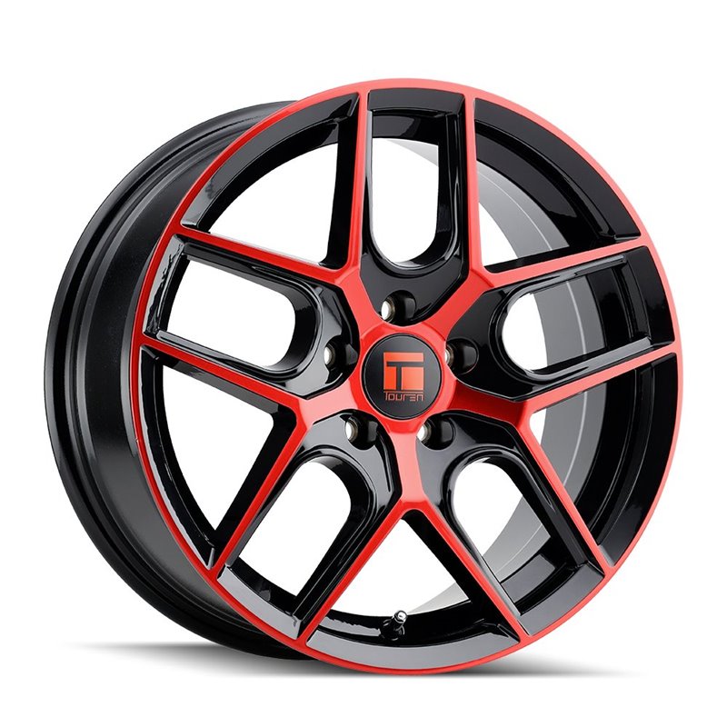 TOUREN | TR79 18x8.0 ET35 - Gloss Black Machined With Red