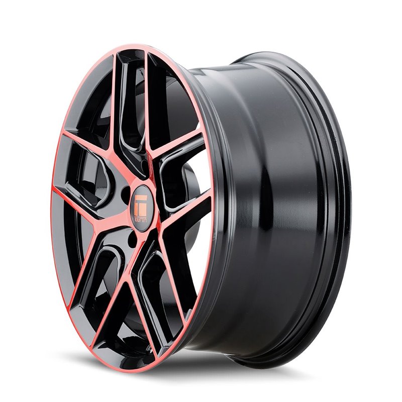 TOUREN | TR79 18x8.0 ET35 - Gloss Black Machined With Red