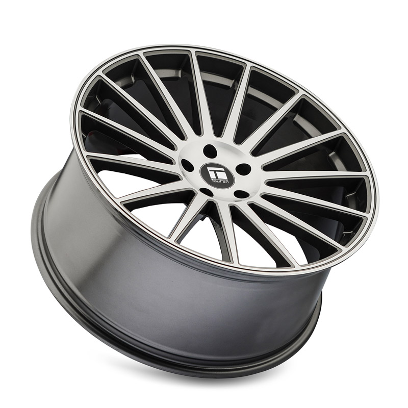 TOUREN | TR92 20x9.0 ET35 - Gloss Graphite Machined