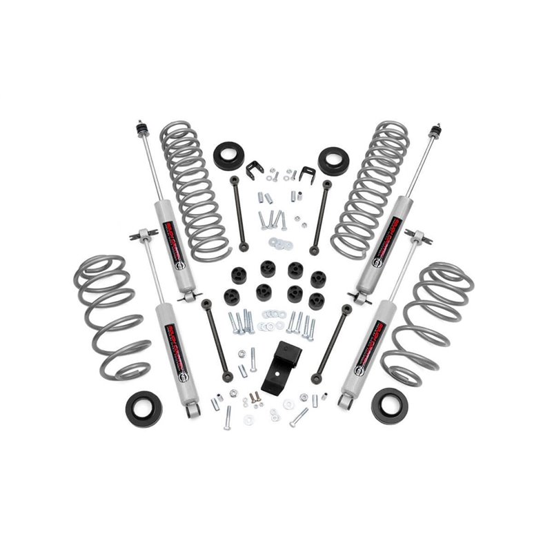 Rough Country | Lift Kit-Suspension w/Shock - Wrangler 4.0L 2003-2006