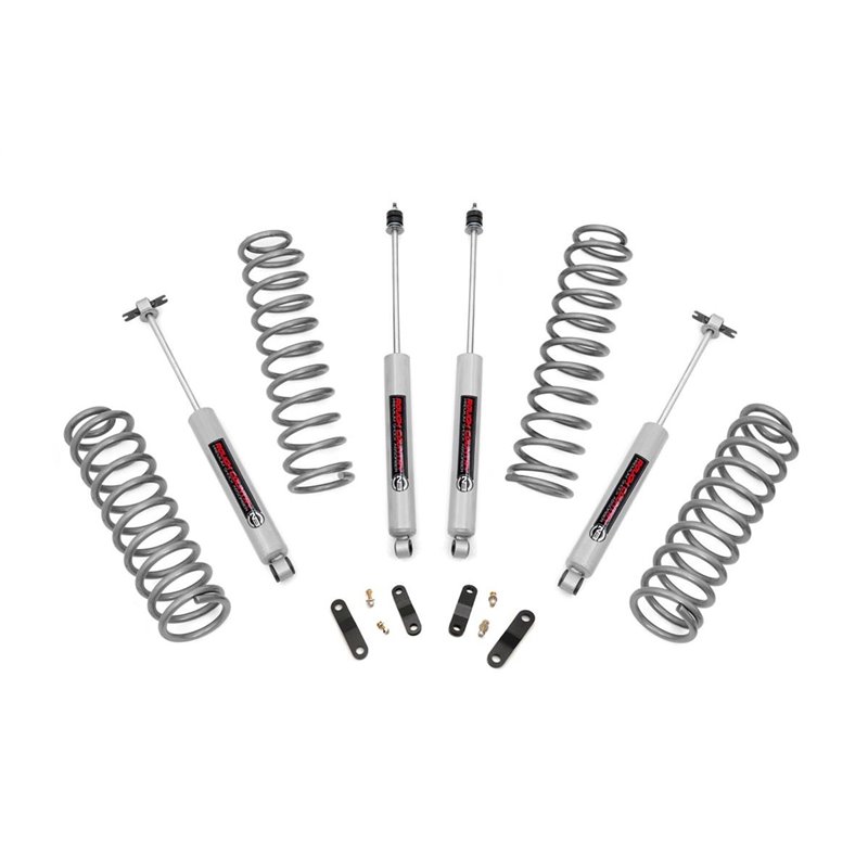 Rough Country | Lift Kit-Suspension w/Shock - Wrangler (JK) / Wrangler (JL) 3.6L / 3.8L 2007-2018