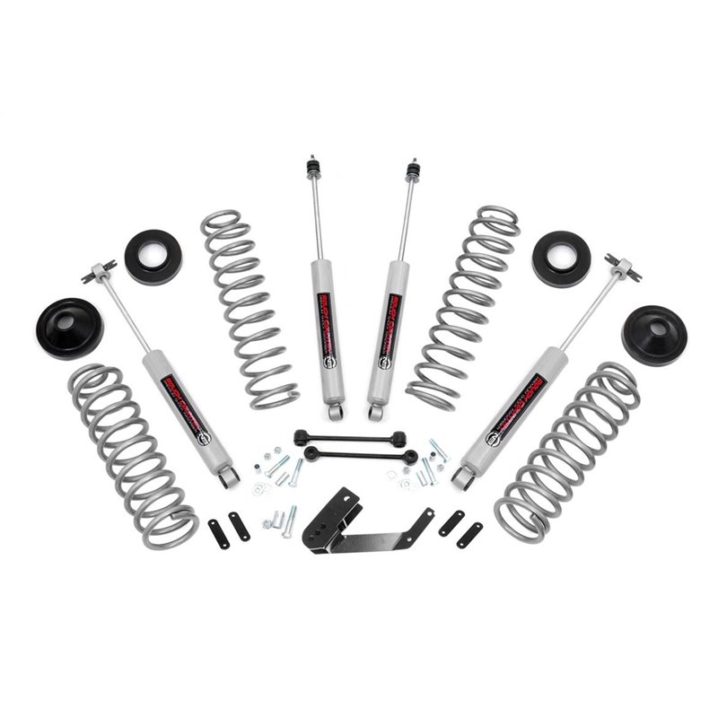 Rough Country | Lift Kit-Suspension w/Shock - Wrangler (JK) / Wrangler (JL) 3.6L / 3.8L 2007-2018