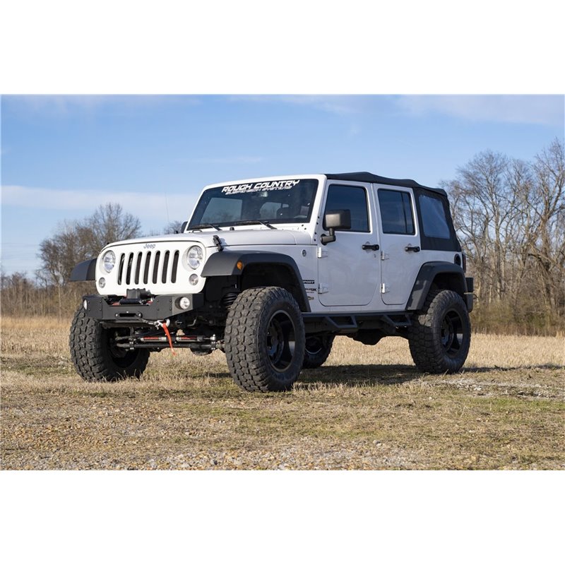 Rough Country | Lift Kit-Suspension w/Shock - Wrangler (JK) / Wrangler (JL) 3.6L / 3.8L 2007-2018