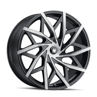 MAZZI | BIG EASY 20x8.5 ET35 - Matte Black Machined With Dark