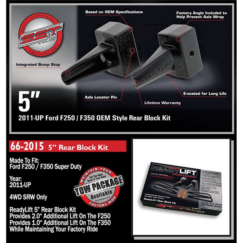 ReadyLIFT | Rear Block Kit - F-250 / F-350 2011-2017