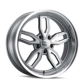 RIDLER | 608 18x8.0 ET0 - Gloss Grey Milled