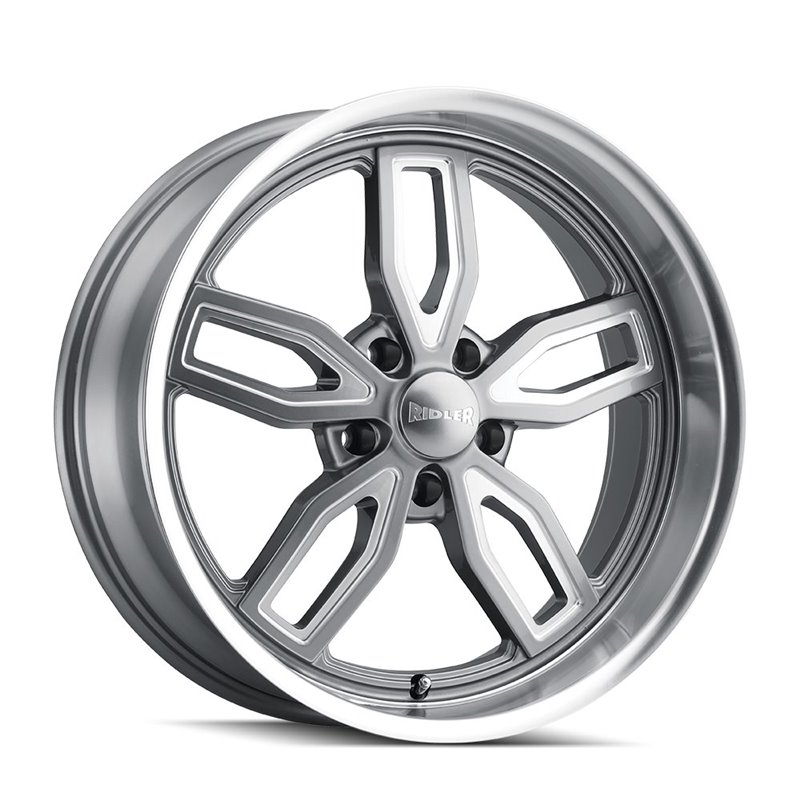 RIDLER | 608 18x8.0 ET0 - Gloss Grey Milled