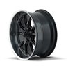 RIDLER | 650 20x8.5 ET0 - Matte Black Polished