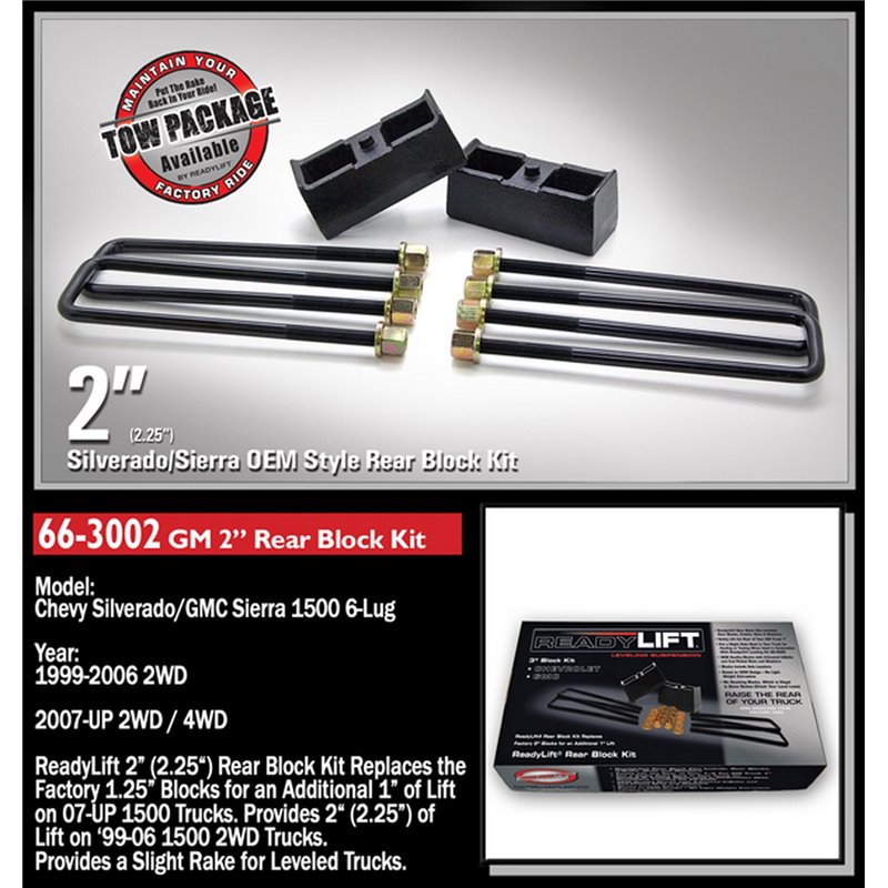 ReadyLIFT | Rear Block Kit - Silverado / Sierra 1500 / 2500 HD 2000-2018
