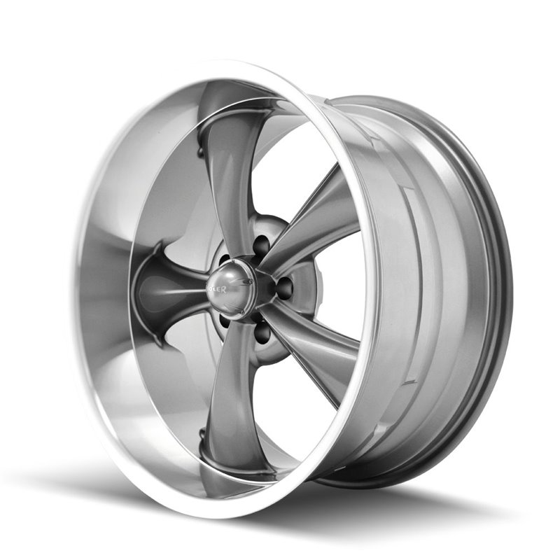 RIDLER | 695 18x9.5 ET6 - Gloss Grey Machined
