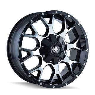 Mayhem | WARRIOR 20x10.0 ET-25 - Gloss Black Machined