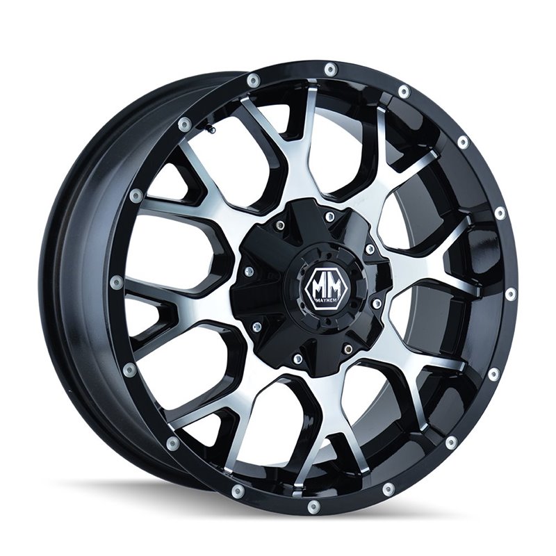 Mayhem | WARRIOR 20x10.0 ET-25 - Gloss Black Machined