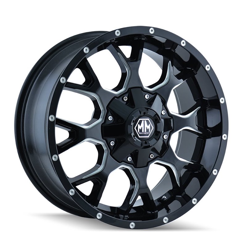 Mayhem | WARRIOR 20x10.0 ET-25 - Gloss Black Milled