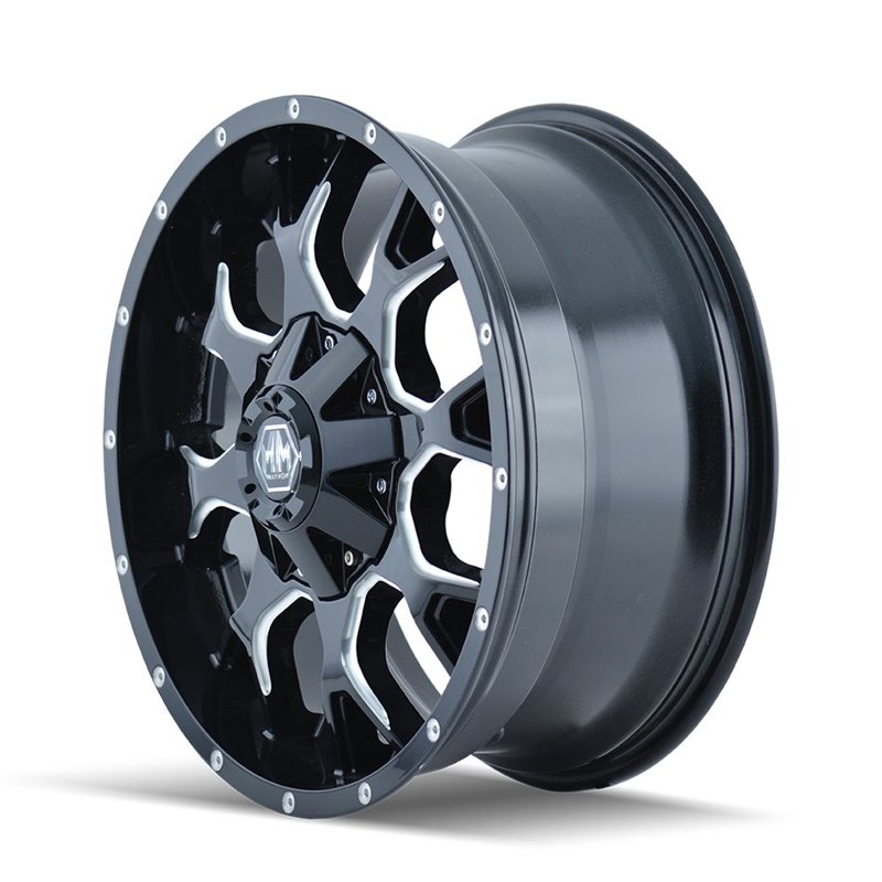Mayhem | WARRIOR 20x10.0 ET-25 - Gloss Black Milled